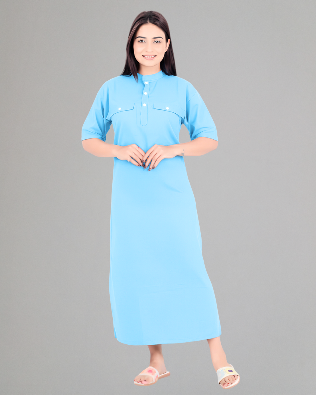 Brown Utility Dress