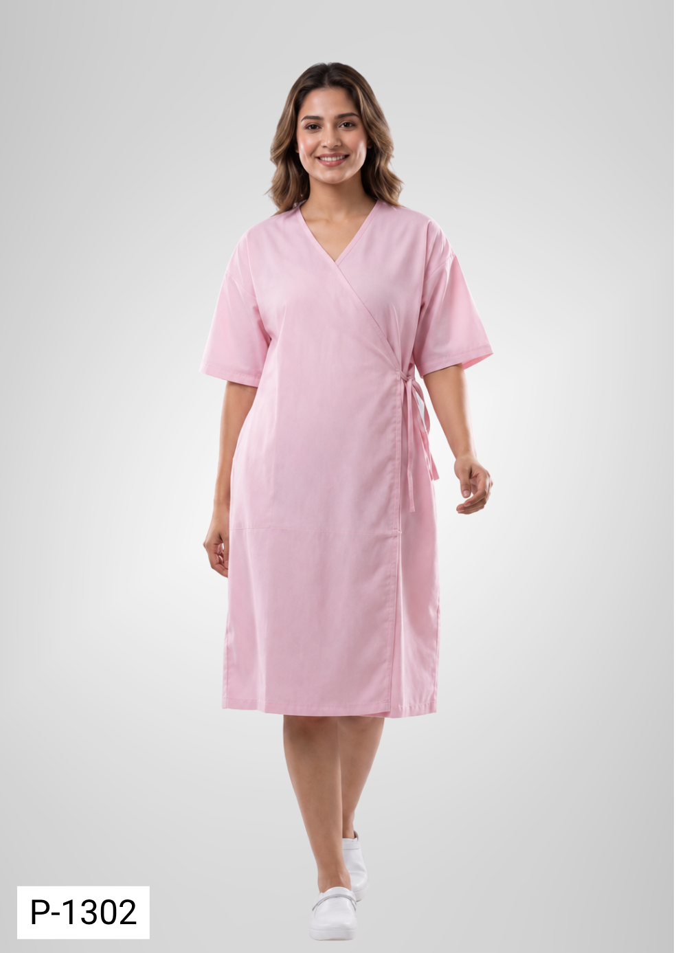 PATIENT GOWN FRONT OVERLAPE